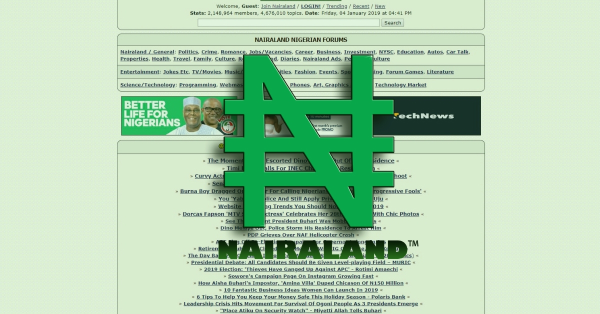 Nairaland Forum – The Ultimate Online Platform