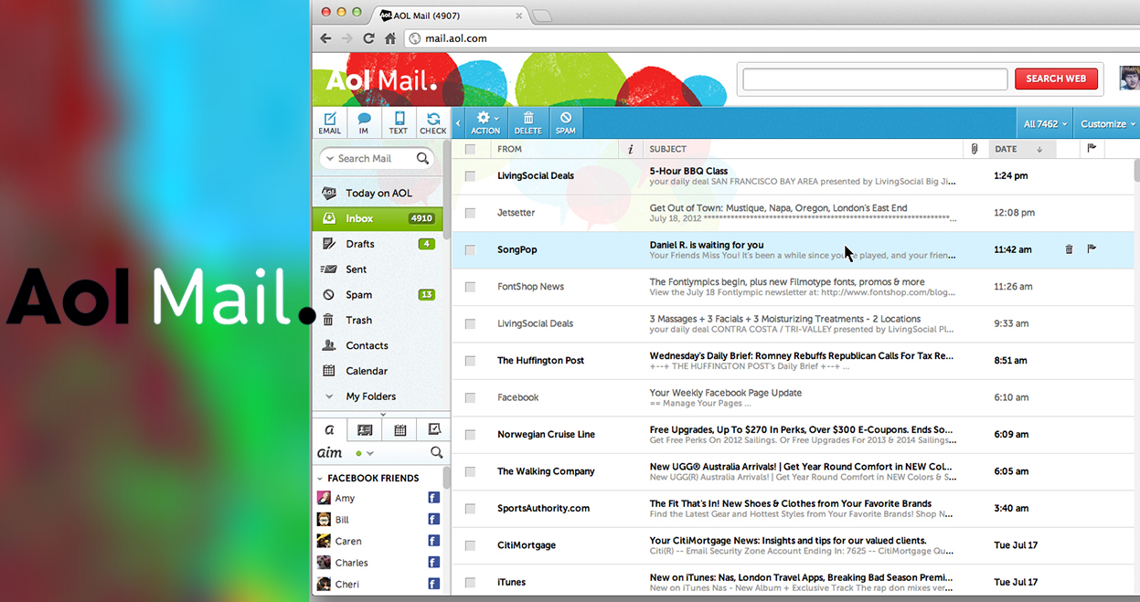 AOL Mail – Free web-based email service.