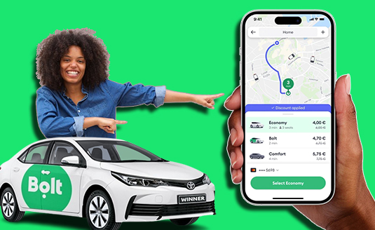 Bolt - Request Affordable Ride in Minutes